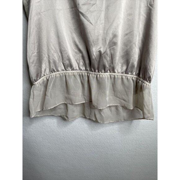 Apt 9 Women Sheer Fabric Gold Sequins Sinched in Elastic Waist Size Large - Picture 12 of 12